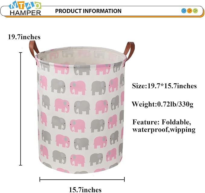 Laundry Basket, Waterproof Hamper, Clothes Hampers - Image 4