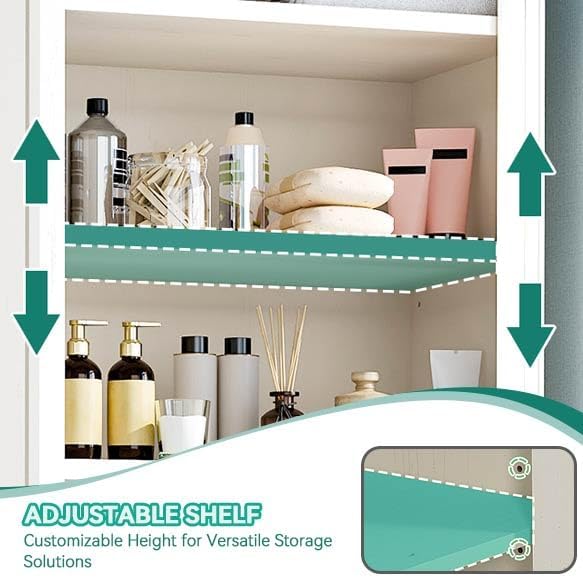 YITAHOME Tall Tilt-Out Laundry Storage Cabinet, Hidden Hamper - Image 4