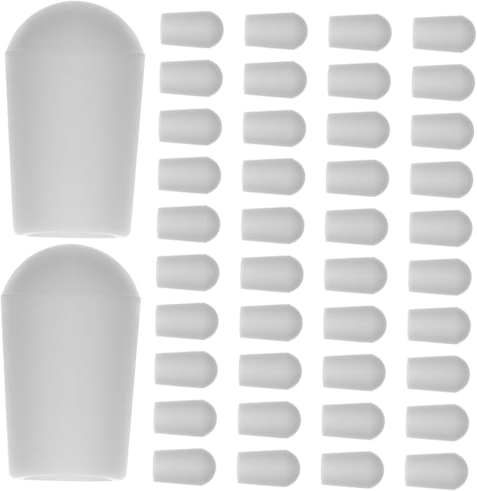 STOBAZA 400pcs Hanging Hooks Wire End Protectors Hanger End Caps Wire Screw - Image 6