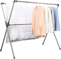 BAOYOUNI Folding Clothes Drying Rack Hanger Metal Double Poles Extendable by BAOYOUNI
