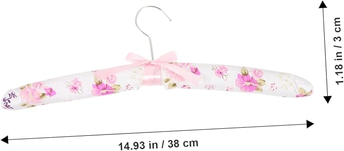 5pcs Slip Laundry Hangers Bulk Clothes Hangers Sponge Padding Elegant Design - Image 2