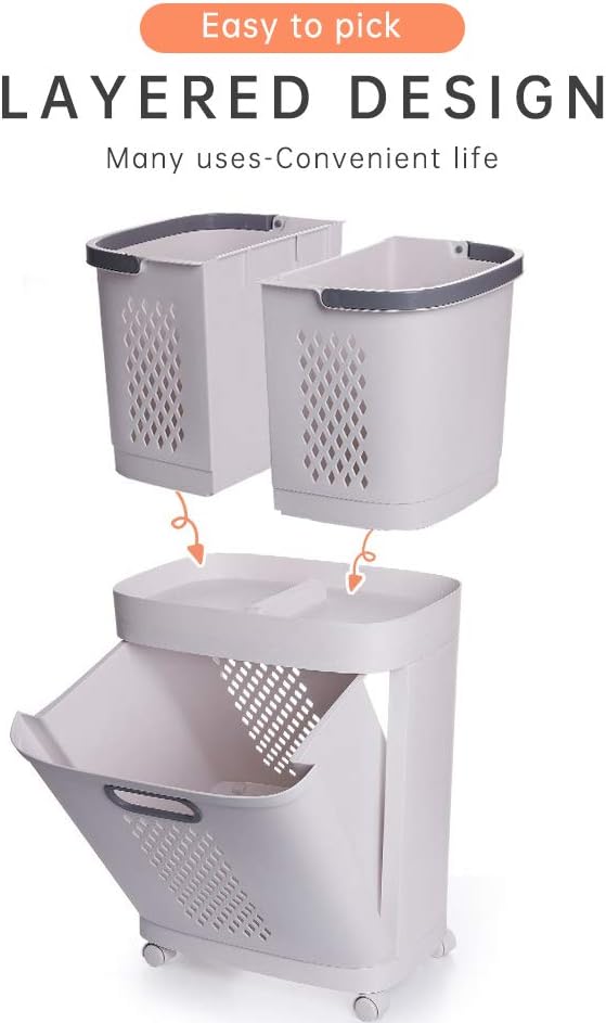 Removable Laundry Basket Classification Thickened Storage Rack Household - Image 7