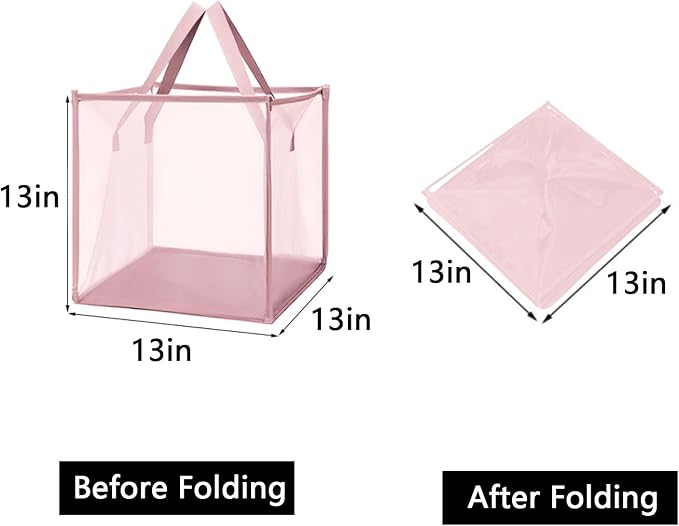 4 Pack Popup Laundry Hamper, Small Collapsible Mesh Laundry Baskets Dirty - Image 2
