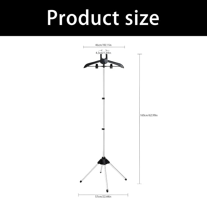Clothes Steamer Hanger Stand for Steaming, Handheld Garment Rack Garment - Image 7