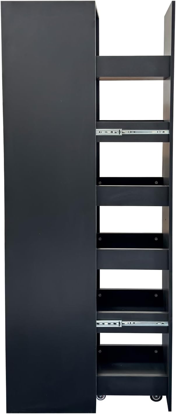 6 Tier Slim Rolling Storage Cart - Image 5