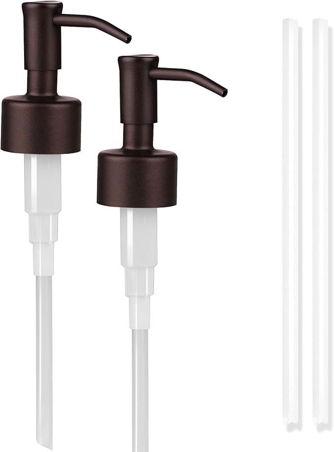 Amoliar Mason Jar Liquid Soap Dispenser Pump, Stainless Steel Replacement Pump by Amolliar