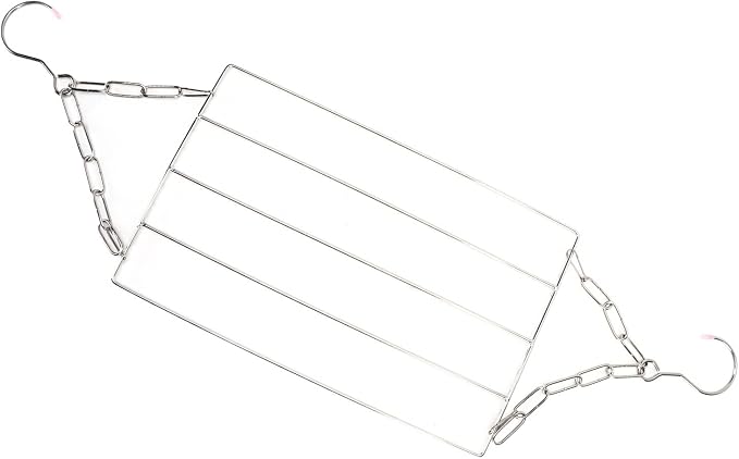Pilipane Laundry Drying Rack Stainless Steel Multifunctional Hanging Silver - Image 5