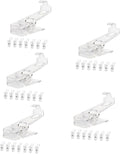 NUOBESTY 40pcs Windproof Laundry Clips Multi-Functional Transparent Clothespins by NUOBESTY