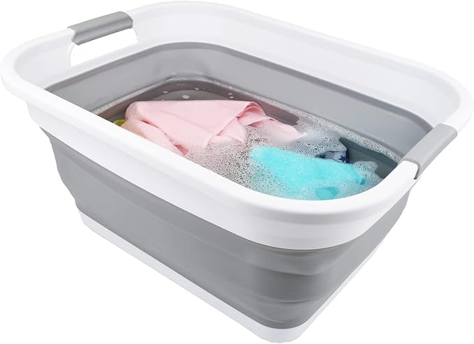 SAMMART 36L Collapsible Plastic Laundry Basket - Image 7