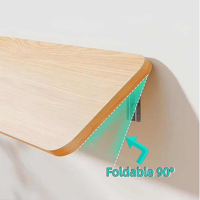 Wall Mounted Folding Table, Fold Down Wall Mounted Workbench Laundry Folding - Image 4
