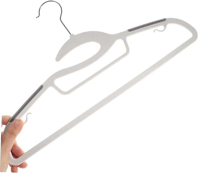 10pcs Extra Wide Space Saving Hangers Heavy Duty Plastic Clothes Hangers - Image 5
