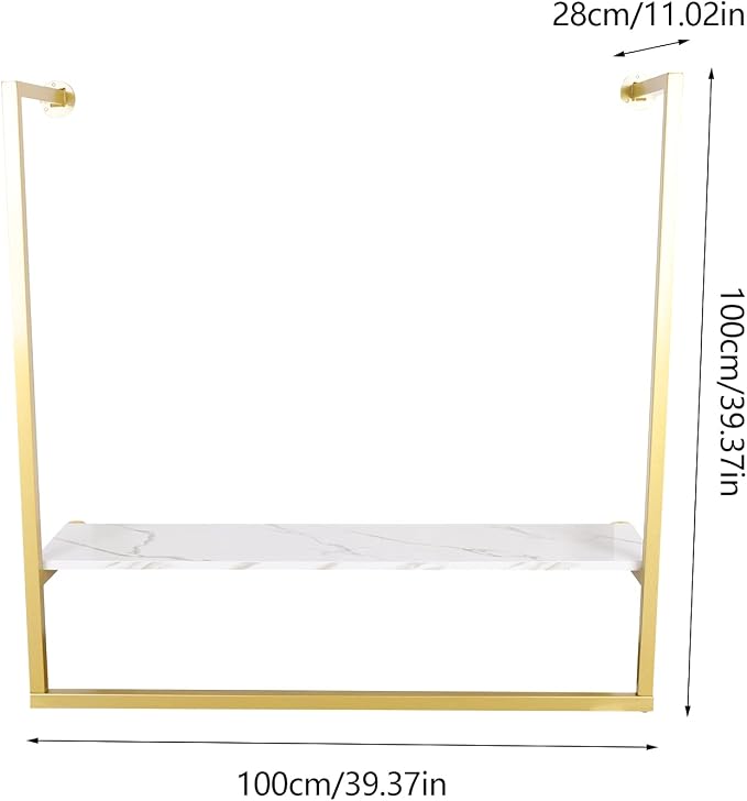 Clothing Store Wall Mounted Display Rack, Retail Garment Rack, Window Hanging - Image 2