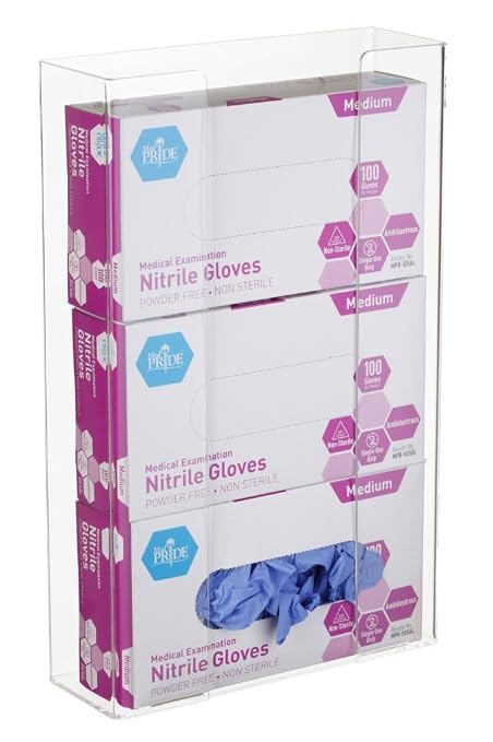 AdirMed VivaEssentials Triple Glove Box Holder, Wall Mount or Free Standing - Image 3
