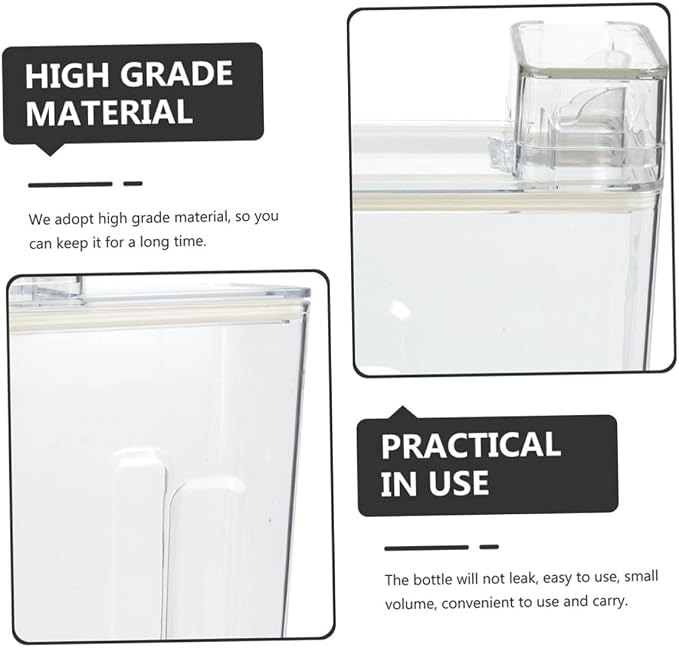 GALPADA 2pcs Transparent Refillable Lotion Bucket Multi-use Storage Container - Image 4