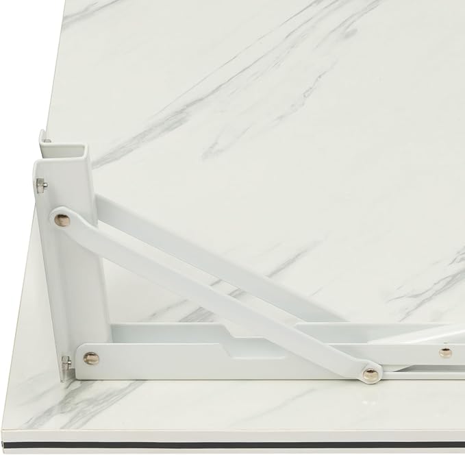 Folding Wall Mount Desk, Floating Computer Desk Fold Down Table - Image 9