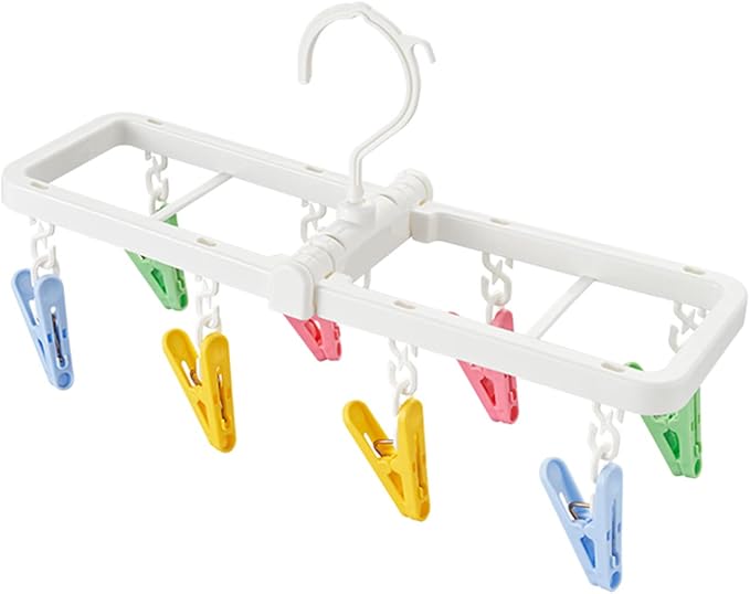 MXY Plastic Clothespins Foldable Clothes Socks Underwear Hooks Laundry Colorful by MXY
