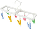 MXY Plastic Clothespins Foldable Clothes Socks Underwear Hooks Laundry Colorful by MXY