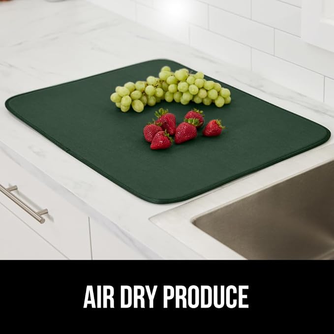 GORILLA GRIP Ultra Water Absorbent Microfiber Dish Drying Mat 2 PK, Quick Dry - Image 9