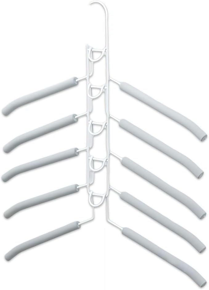 Multi-Layer Magic Clothes Hanger, 5-in-1 Space Saving Pants Rack & Wardrobe by Unknown