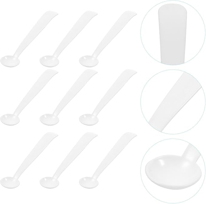 100pcs Plastic Measuring Spoons Mini Scoop 2g Micro Powder Spoon - Image 9