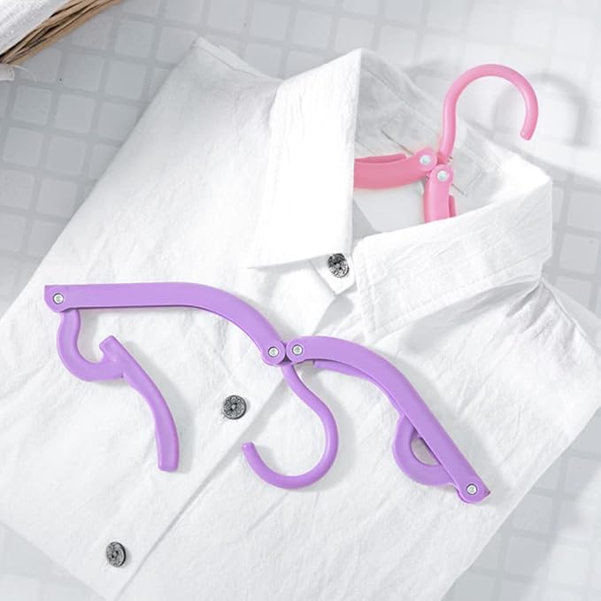12pcs Travel Folding Hanger Household Multifunctional Portable Hanger - Image 6