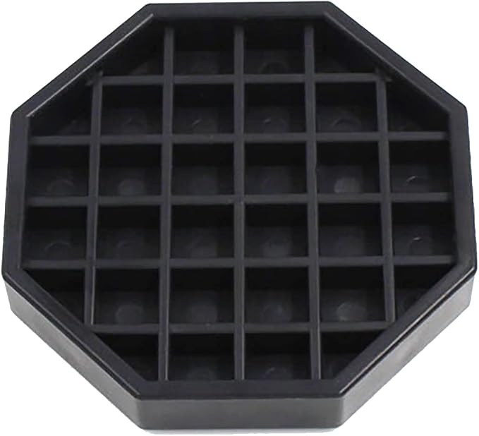 Octagon Coffee Drip Tray by Hard Black Plastic by HappyReunion