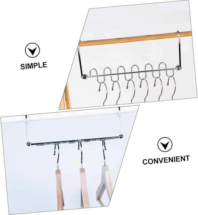 STOBAZA 4pcs Multi-Hole Clothes Drying Rack Versatile Clothes Storage Hangers - Image 8