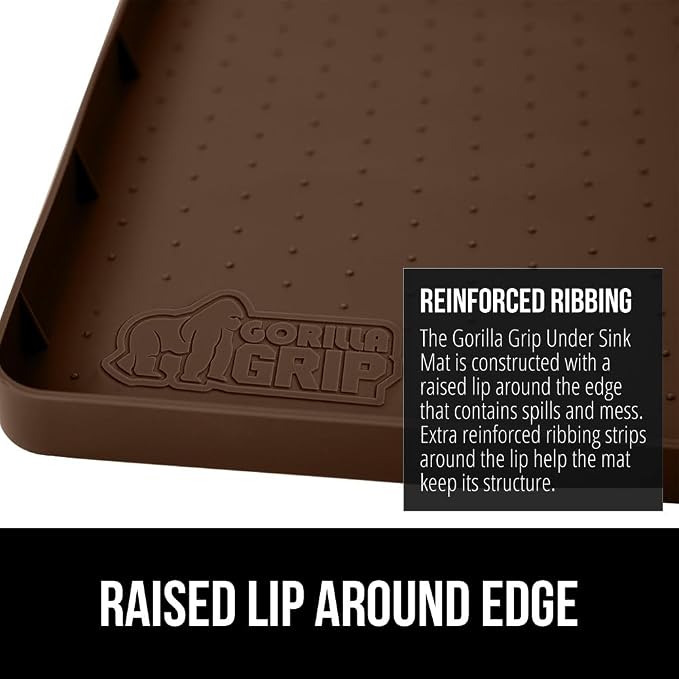 GORILLA GRIP Waterproof Silicone Under Sink Mat - Image 5