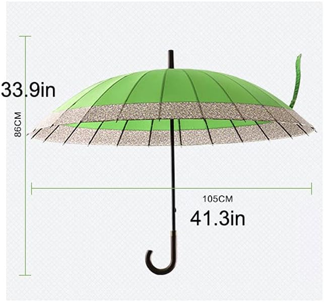 Large Golf Umbrella Windproof Cherry Blossoms Umbrella Oversize Rain Stick - Image 2
