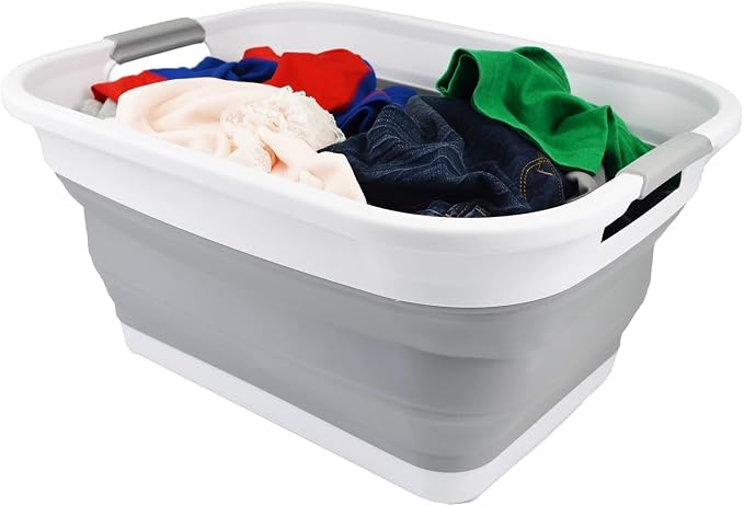 SAMMART 36L Collapsible Plastic Laundry Basket - Image 5