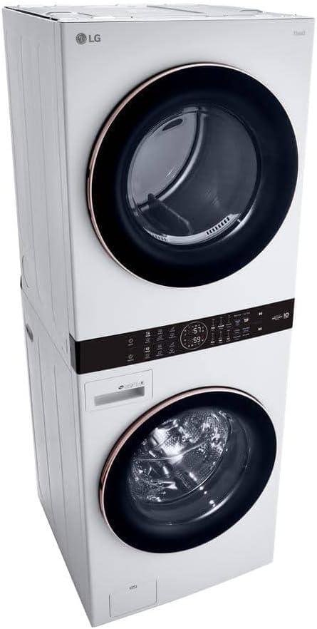 LG WKE100HWA WashTower Stacked Smart Laundry Center 4.5 Cu.Ft. Front Load - Image 3