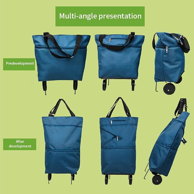 JIANWEI Collapsible Shopping Cart - Image 8