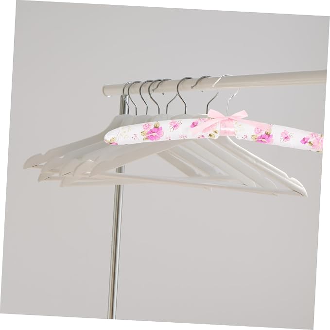 5pcs Slip Laundry Hangers Bulk Clothes Hangers Sponge Padding Elegant Design - Image 8