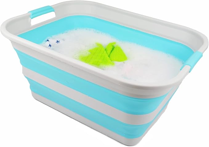 SAMMART 42L Collapsible Plastic Laundry Basket - Image 4