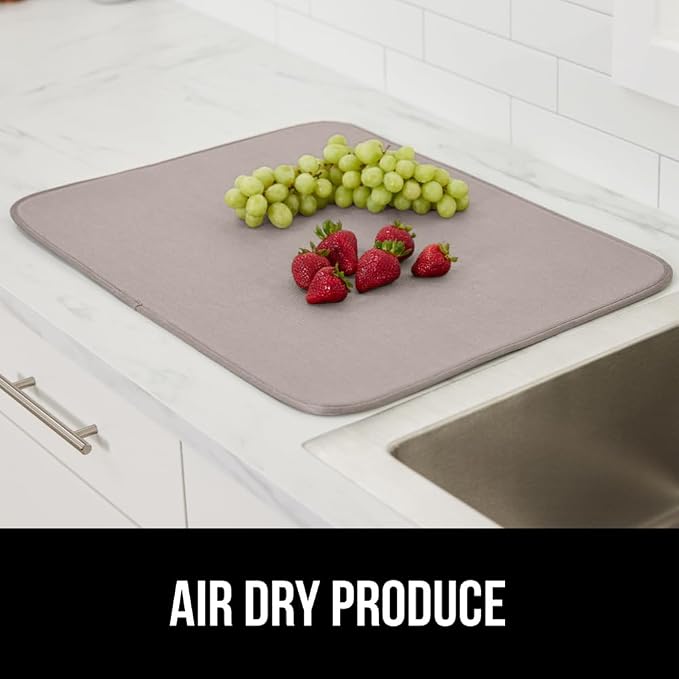 GORILLA GRIP Ultra Water Absorbent Microfiber Dish Drying Mat 2 Pack, Quick Dry - Image 9