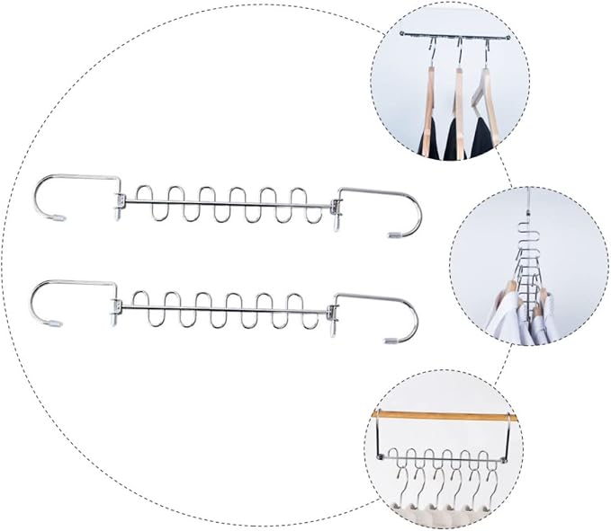Healifty 1set Multi Hole Clothes Hangers - Image 9
