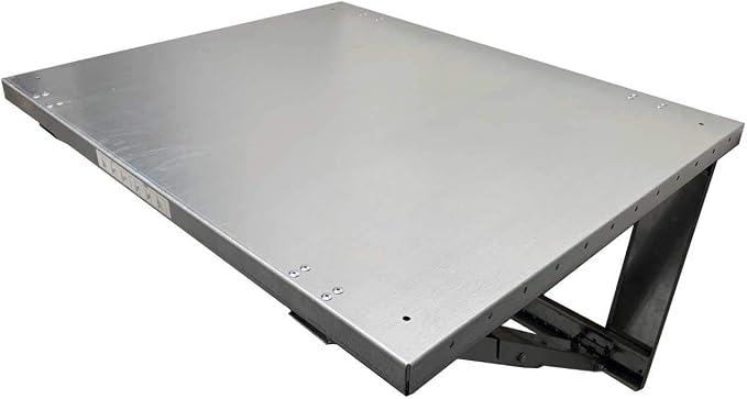 26” x 32” Heavy Gauge Steel Wall Mounted Folding Workbench “Lock N Load” by Unknown