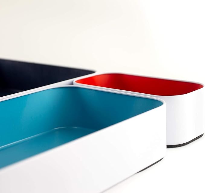 Three by Three Seattle 6 Piece Metal Organizer Tray Set - Image 5