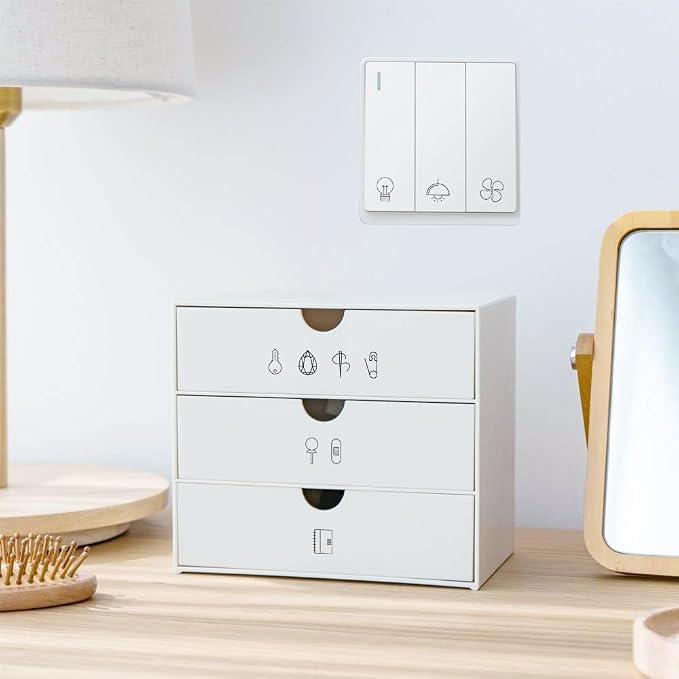 600 Pcs Light Switch Sticker Labels, 40 Designs Transparent Switch ID Stickers - Image 6