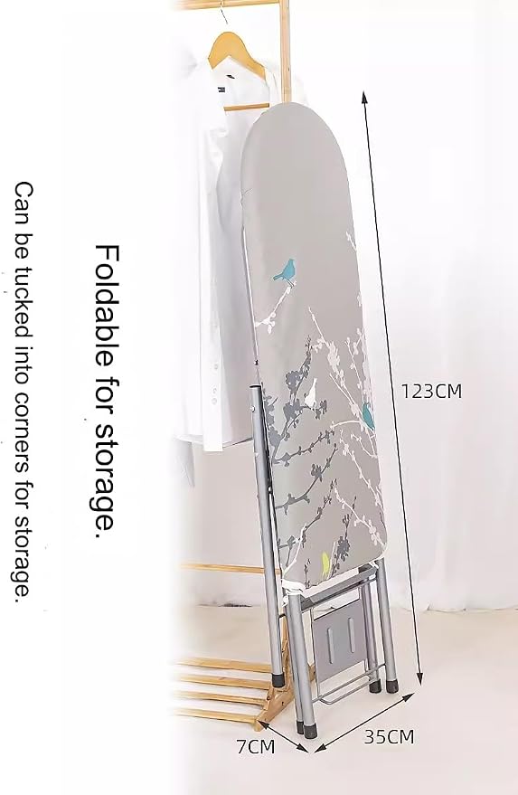 Household Essentials Wide Mega Ironing Board, Small Ironing Board Steel Top - Image 5
