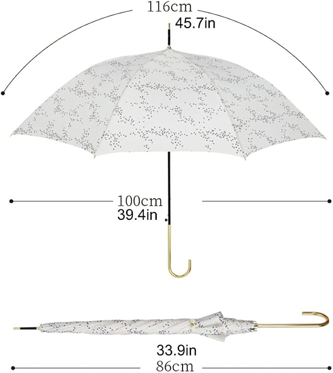Golf Umbrella for Rain Windproof Simple and Lightweight Umbrella Semi-Automatic - Image 2