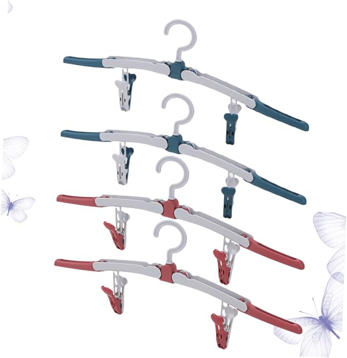 Unomor Portable Travel Hanger Set 4pcs Foldable Drying Rack Space-Saving - Image 5