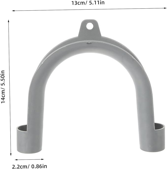 Utility Hooks for Washer Machine Drain Hose Clip U-shape Hose Holder Washing - Image 6
