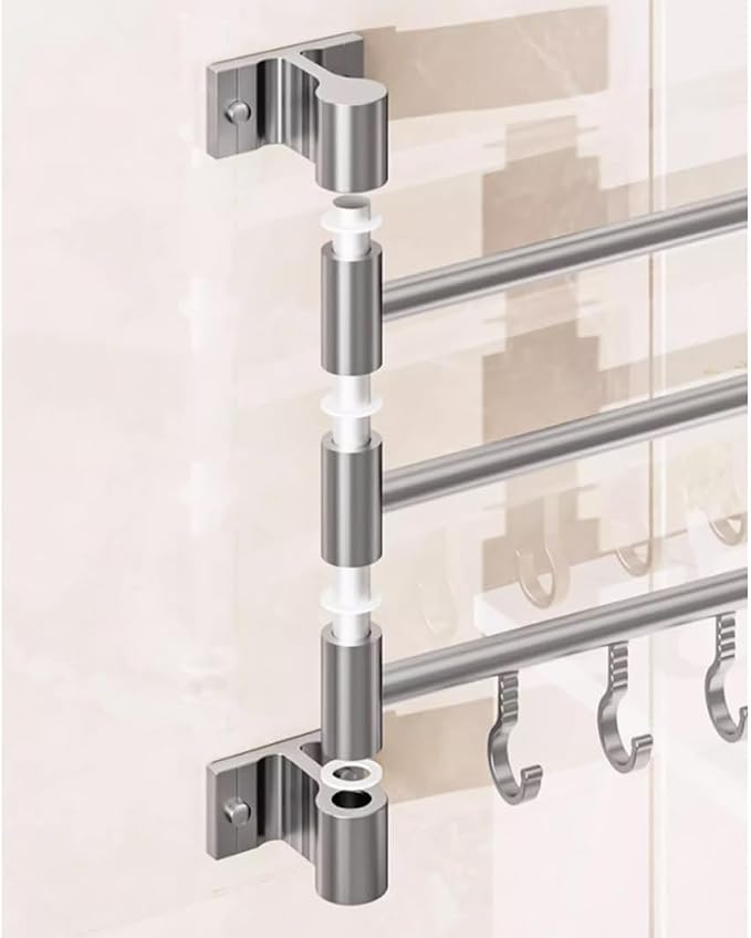 Swing Out Towel Bar Wall Mounted, Towel Rack - Image 2