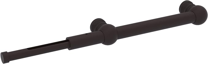 Traditional style Extendable Valet Rod Satin Brass - Image 9