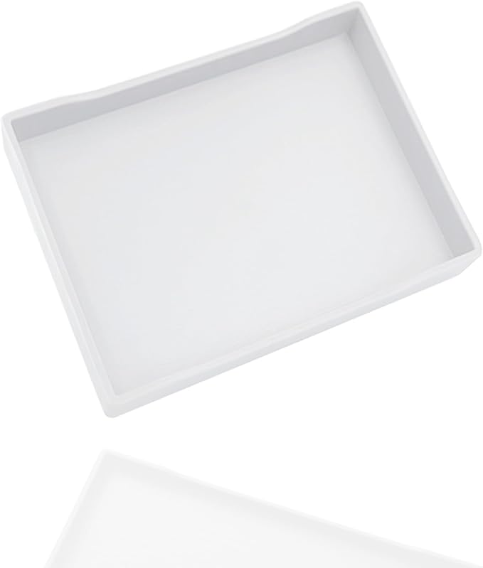Small White Serving Tray for Serving Accessory, Perfume or Display Use. by VCREATC-VCREATEFORCUSTOMER