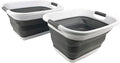 SAMMART 25L Collapsible Plastic Laundry Basket/Washing Tub by SAMMART