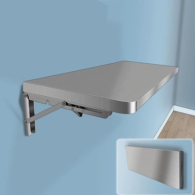 304 Stainless Steel Folding Table Wall Mount Concession Shelf 16 20 24 28 32 36 by Unknown