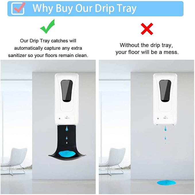 10 Pcs Drip Tray for Wall Mounted Soap Dispenser, Prevent Dripping and Spraying - Image 2
