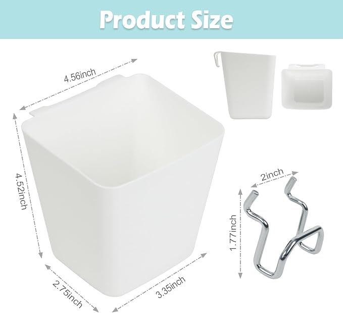 8 Pack Large Pegboard Bins - Image 2